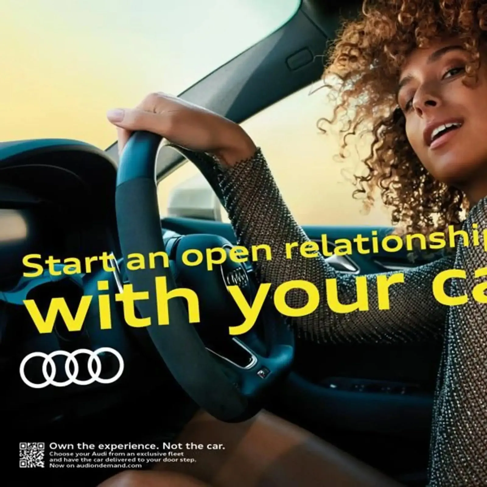 Audi on demand ad: Start an open relationship with your car